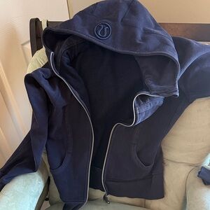 LuluLemon Navy Blue Zip-Up Hoodie